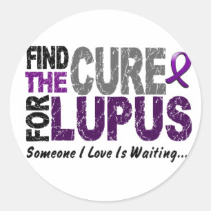 Sticker Rond Trouvez Les T-Shirts Et Cadeaux Cure 1 LUPUS