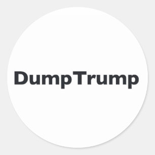 Sticker Rond Trump