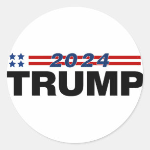 Sticker Rond Trump 2024
