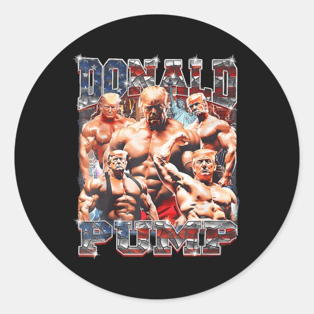 Sticker Rond Trump 2024 (Devant)