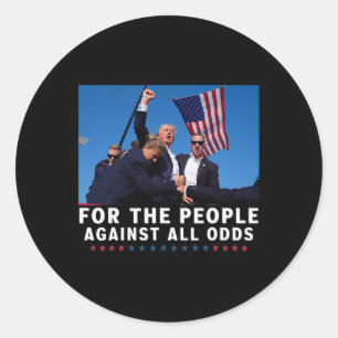 Sticker Rond Trump 2024 Pour La Population