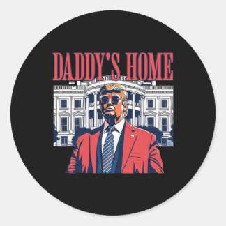 Sticker Rond Trump 2024 Prenez l'Amérique Ck Daddy's à la maiso