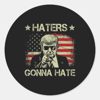 Sticker Rond Trump 2024 Président drôle Trump