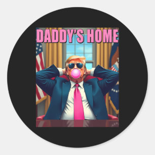 Sticker Rond Trump 2024 Reprendre l'Amérique à la maison de pap