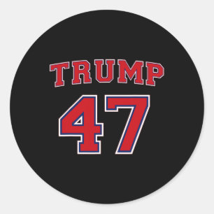 Sticker Rond Trump 2024 Votez Président Donald Trump 47ème Prés