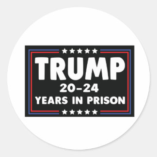 Sticker Rond TRUMP 20-24 ans en prison