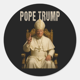 Sticker Rond Trump 2 Trump Pape Donald Trump Siège politique