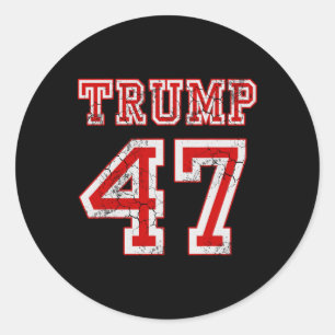 Sticker Rond Trump 47 Élections Républicaines Conservatrices 20