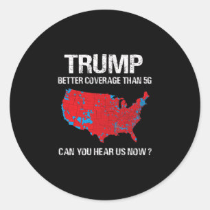 Sticker Rond Trump a une meilleure couverture que la carte élec