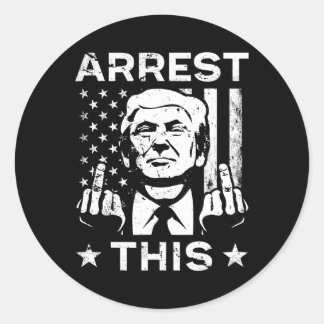 Sticker Rond Trump arrête les élections de 2024