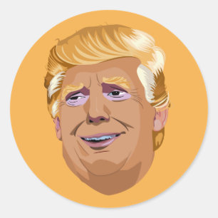 Sticker Rond Trump classique