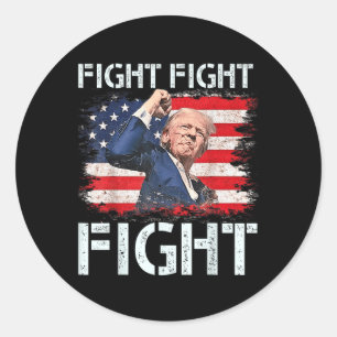 Sticker Rond Trump Combat Combattre Les Signaux Trump Aux Améri