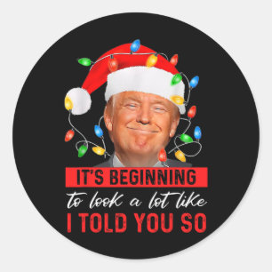 Sticker Rond Trump commence à avoir l'air beaucoup comme je vou