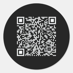 Sticker Rond Trump Dance Qr Funny President Dance Code (retour)