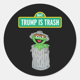 Sticker Rond Trump est de la merde