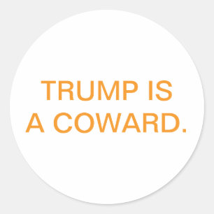 Sticker Rond TRUMP EST UN LÂCHE Hankamer Artjunkhaus Bande Dess