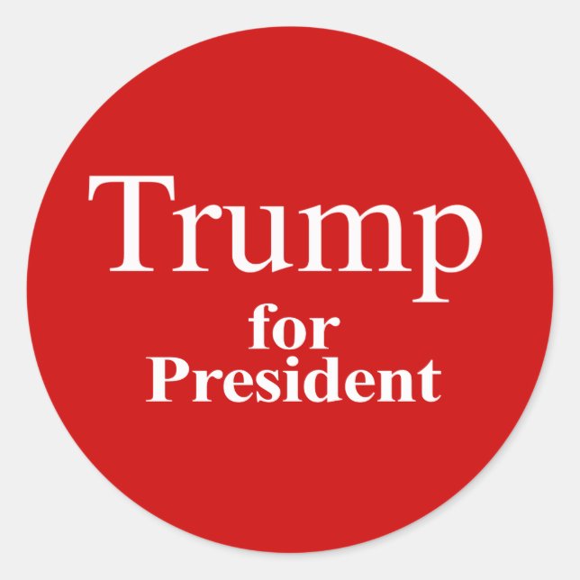 Sticker Rond Trump et le président (Devant)