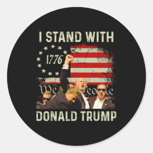 Sticker Rond Trump et Trump amusants 2024