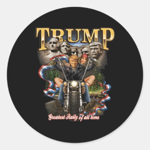 Sticker Rond Trump Goat Daddy's Home Drôle Trump Daddys Proing