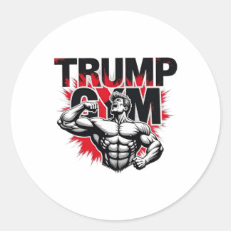 Sticker Rond Trump Gym