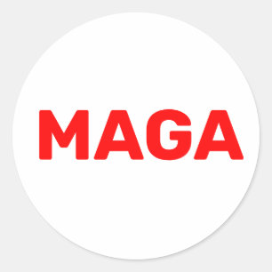 Sticker Rond Trump Maga 2024
