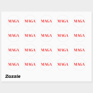 Sticker Rond Trump Maga 2024