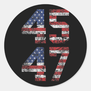 Sticker Rond Trump Meilleure Couverture Que 5g Pouvez-Vous Nous