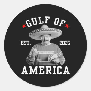 Sticker Rond Trump Merveilleux Chemise Golfe Des États-Unis Amé