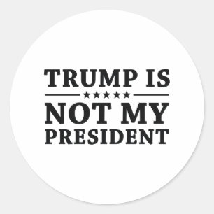 Sticker Rond Trump n'est pas mon président