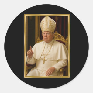 Sticker Rond Trump Pour Le Pape T Chemise Président Trump Tee -