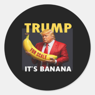 Sticker Rond Trump Pour Scale Bynana
