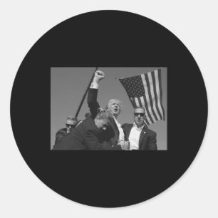 Sticker Rond Trump - première pompe 1