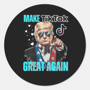 Sticker Rond Trump redonne à Tiktok sa grandeur