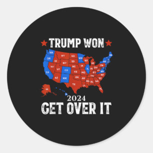 Sticker Rond Trump remporte l'élection présidentielle de 2024 4