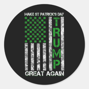 Sticker Rond Trump rend la Saint Patrick une grande fois de plu