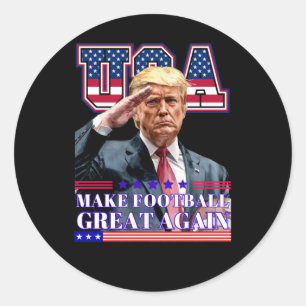 Sticker Rond Trump rend le football américain plus formidable