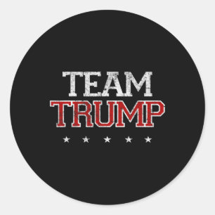 Sticker Rond Trump Shirts Maga Trump soutient le cadeau républi