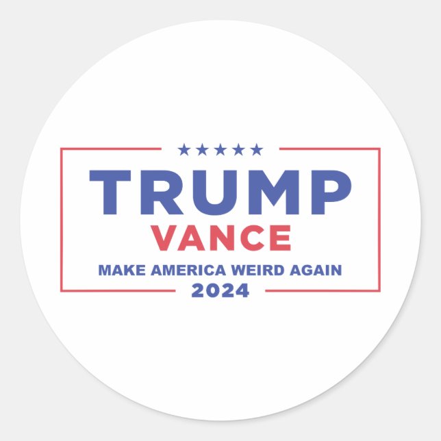 STICKER ROND TRUMP VANCE 2024 (Devant)