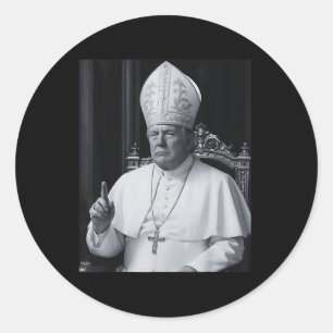 Sticker Rond Trump Veut Être Le Prochain Pape Ch