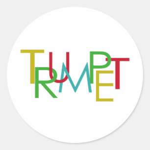 Sticker Rond Trumpet