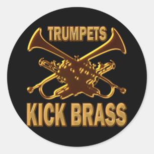 STICKER ROND TRUMPETS COUPENT LA COUCHE