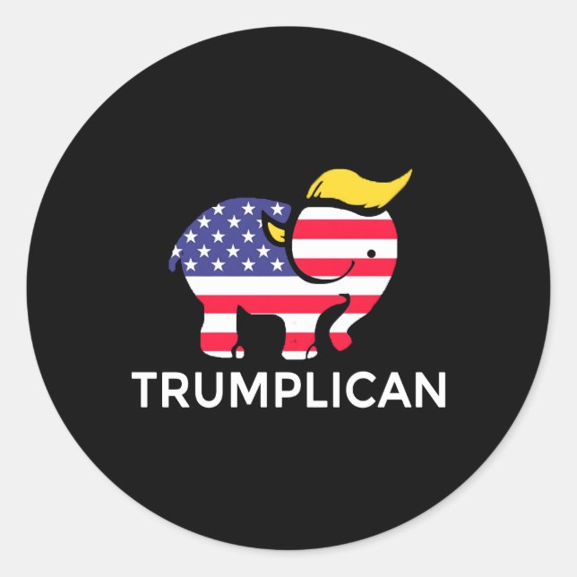 Sticker Rond Trumplican (Devant)