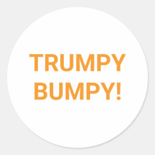 Sticker Rond TRUMPY BUMPY Bande dessinée Splash-Art Hankamer Ar