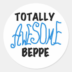 Sticker Rond Tshirts et cadeaux de Beppe totalement géniaux