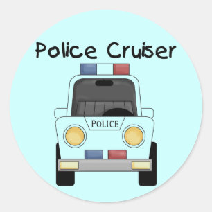 Sticker Rond Tshirts et cadeaux de croisière de police