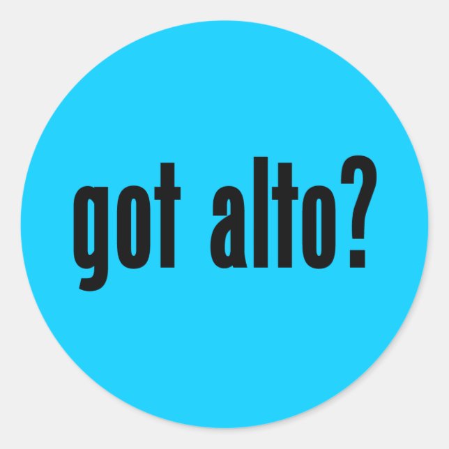 Sticker Rond tu as du alto ? (Devant)