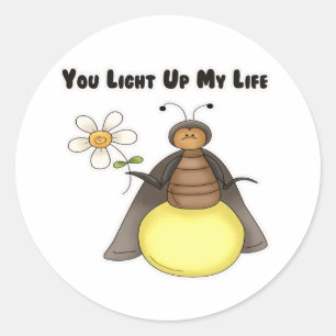 Sticker Rond Tu Illumines Ma Vie