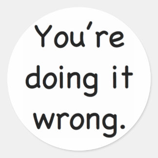 Sticker Rond Tu le fais mal.