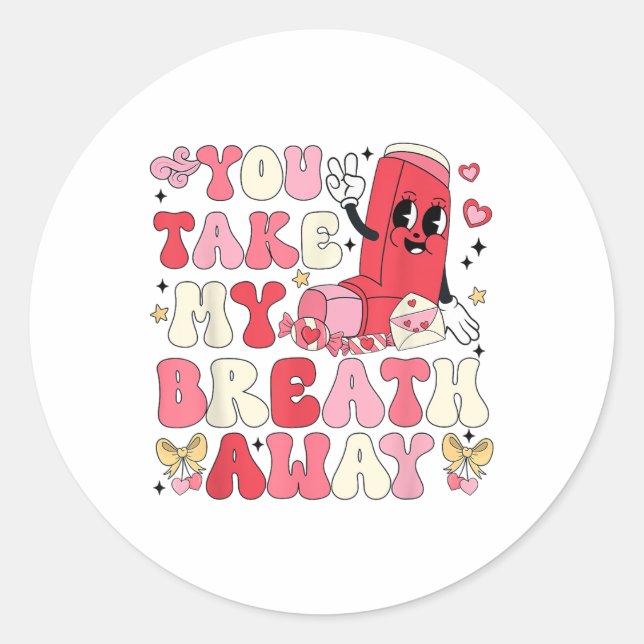 Sticker Rond Tu M'Embrasses Inhaler Rt Nurse Happy Val (Devant)