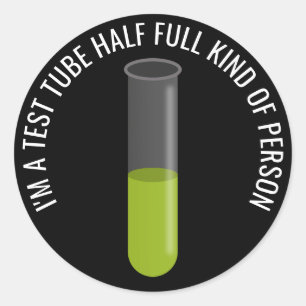 Sticker Rond Tube d'essai